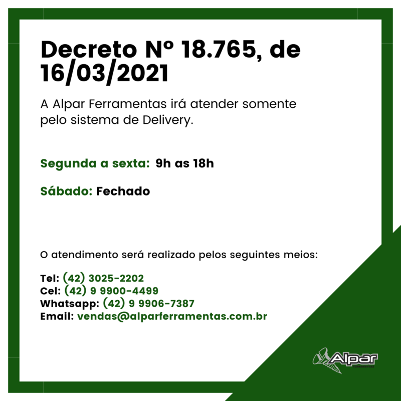 Decreto municipal Nº 18.765, de 16/03/2021
