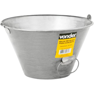 Balde metálico para concreto 10L VONDER