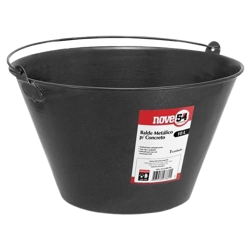 Balde metálico para concreto 10L NOVE54