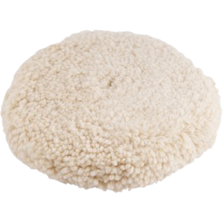 Boina de lã dupla face 8" branca VONDER