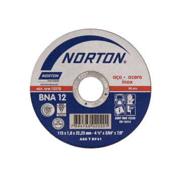 Disco corte 115x1,0x22,2 BNA12 NORTON