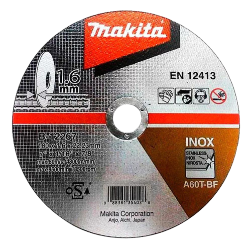 Disco corte 180x1,6x22,2 B-12267 MAKITA