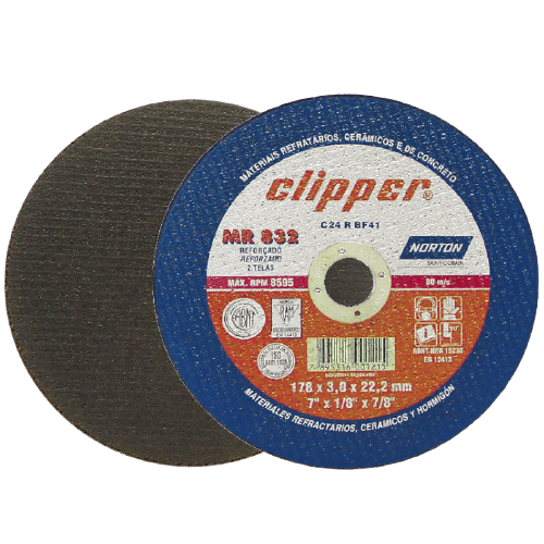 Disco corte 7x1/8x7/8" MR832 clipper NORTON