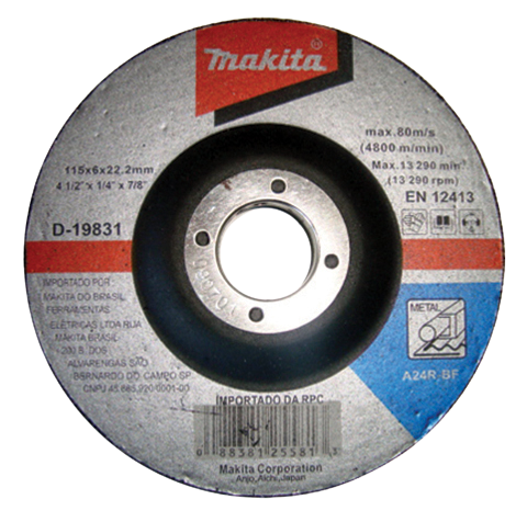 Disco desbaste 4 1/2" D-19831 MAKITA