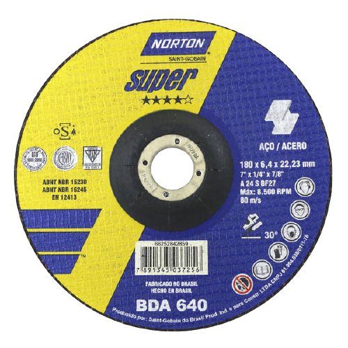 Disco desbaste 7x1/4x7/8" BDA 640 NORTON