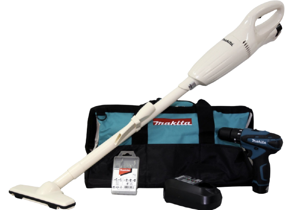 Combo parafusadeira/aspirador de pó a bateria HP333+CL106 12V Makita 