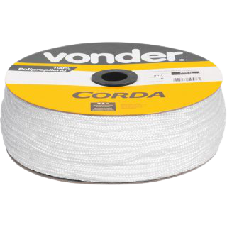 Corda multifilamento trançada 4mm branca VONDER 
