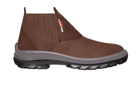 Botina s/ cad. s/ Biq. (39) Nobuck Café TP096C CARTOM