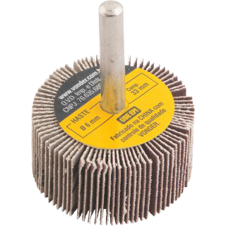 Roda lixa c/ haste 1/4" 40 x 20mm G220 VONDER