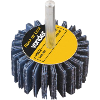 Roda lixa c/ haste 1/4" 50 x 20mm G60 VONDER