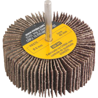 Roda lixa c/ haste 1/4" 80 x 30mm G36 VONDER