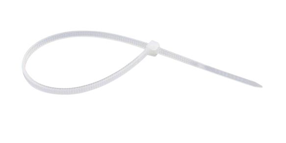 Abraçadeira nylon 10cm c/100 branca NOVE54
