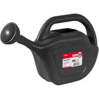 Regador plástico preto 5L NOVE54