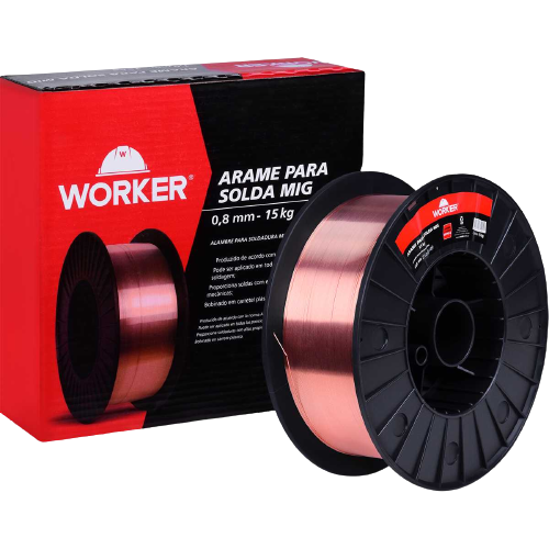 Arame MIG 0,8mm carretel 15Kg WORKER