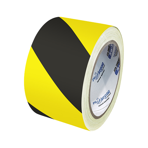 Fita zebrada (50m x 50mm) amarelo/preto PLASTCOR