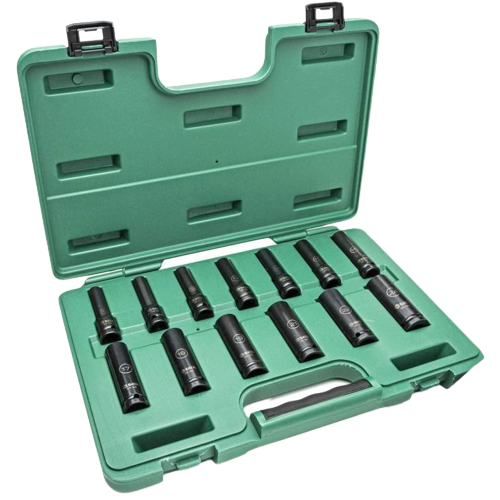 Jogo de Soquete Sextavado enc. 1/2" 13pçs Impacto Longo ST34398T SATA